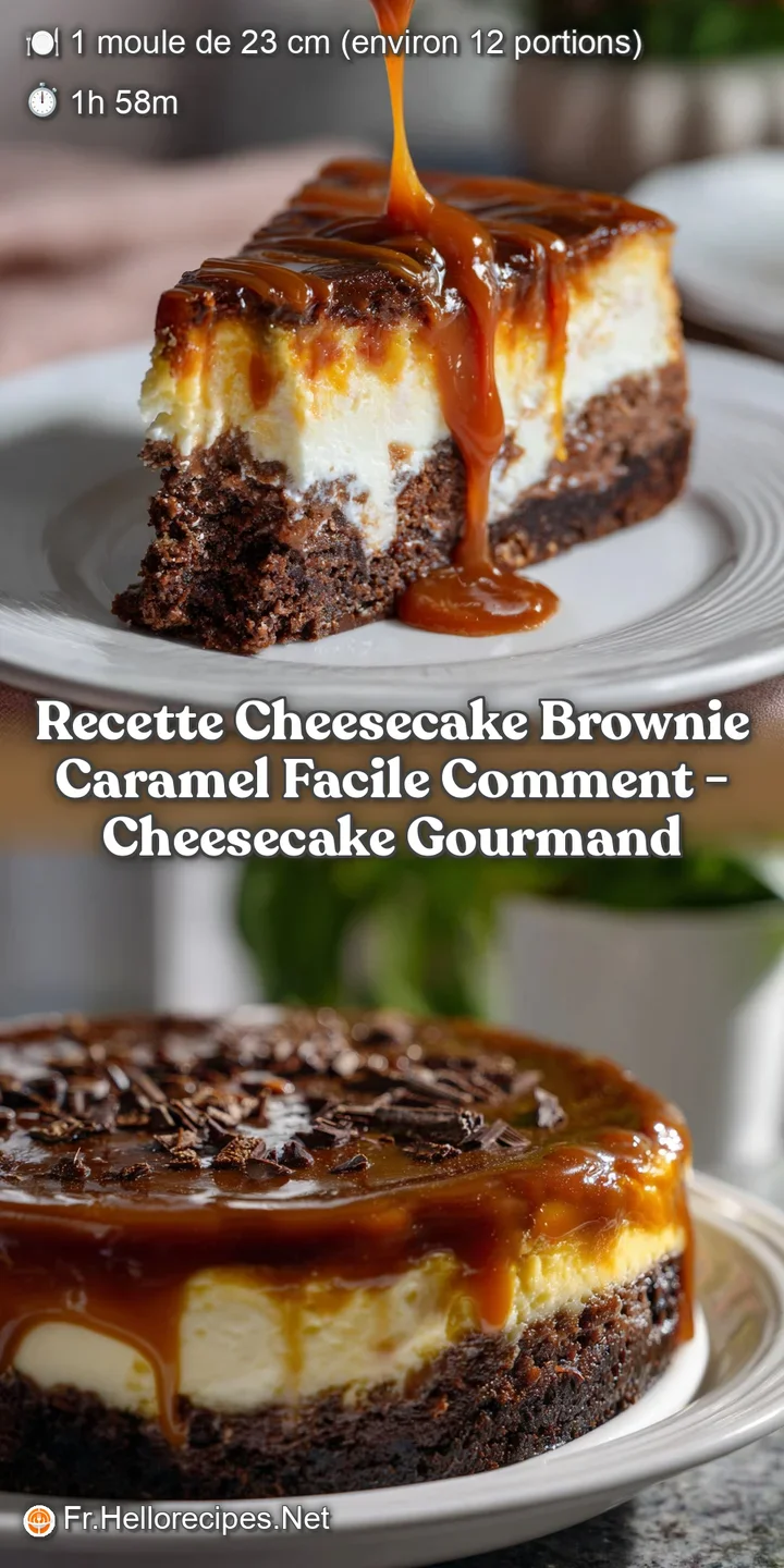 Recette Cheesecake Brownie Caramel Facile Comment - Cheesecake Gourmand