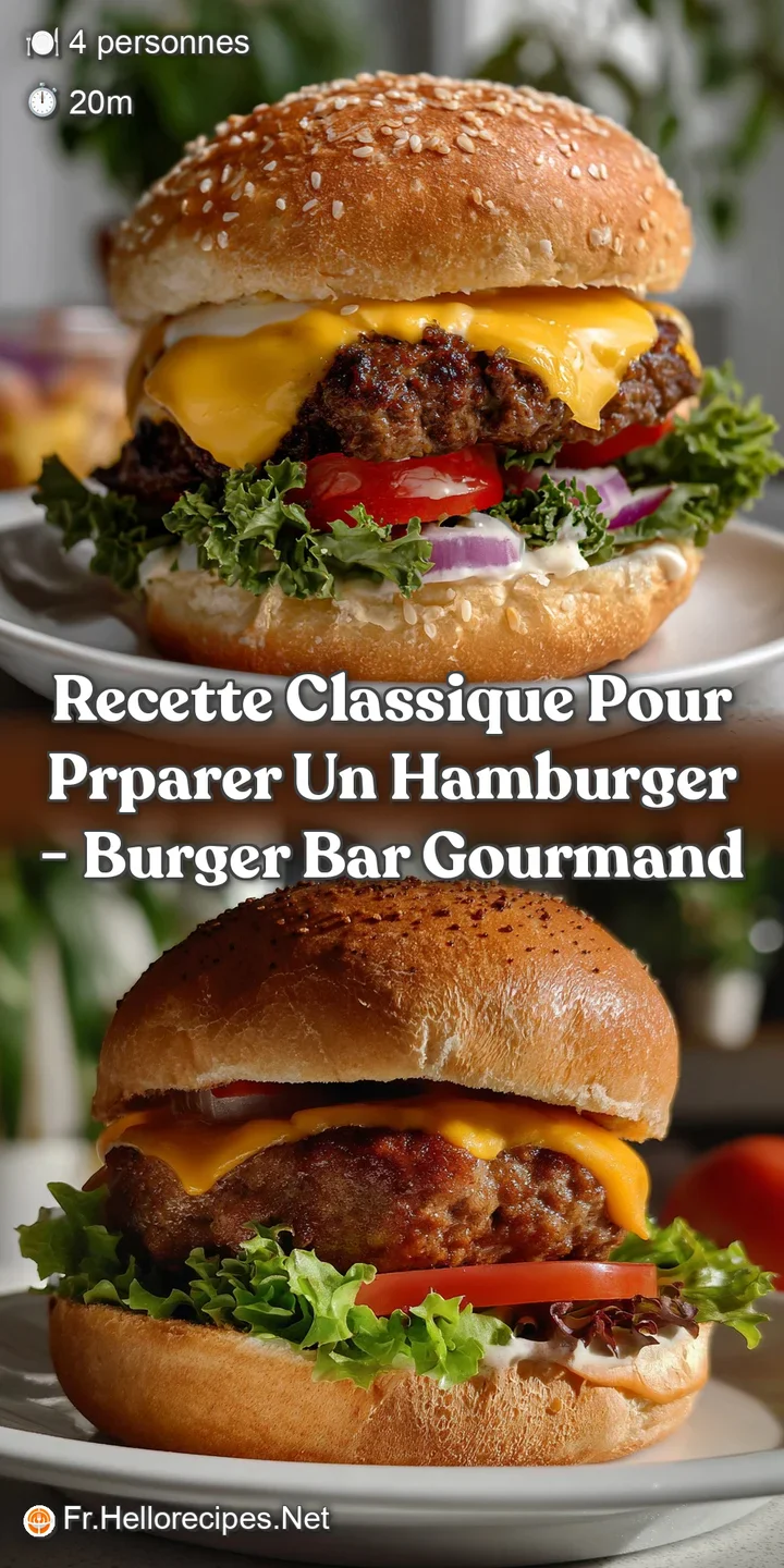 Recette Classique Pour Prparer Un Hamburger - Burger Bar Gourmand