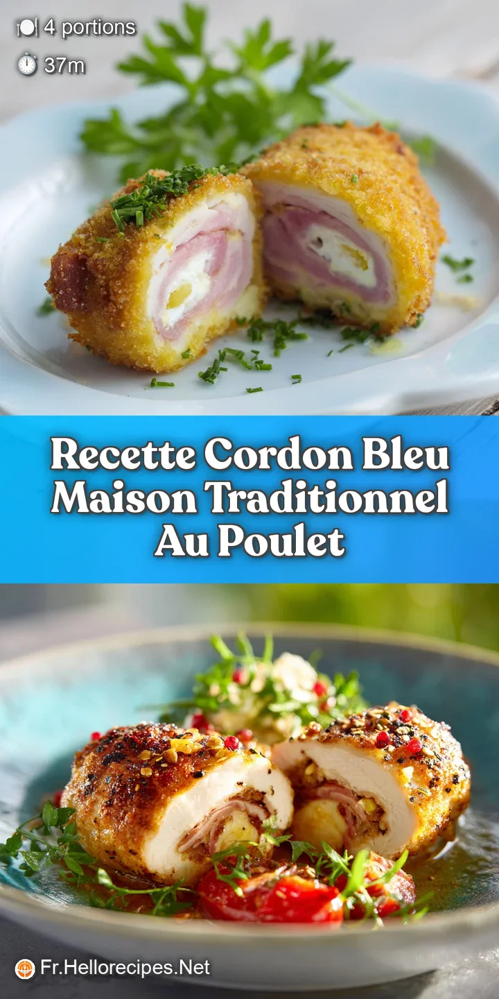 Up close, the Cordon Bleu's golden crust gives way to tender chicken, savory ham, and melted cheese. Sauce adds richness. ...