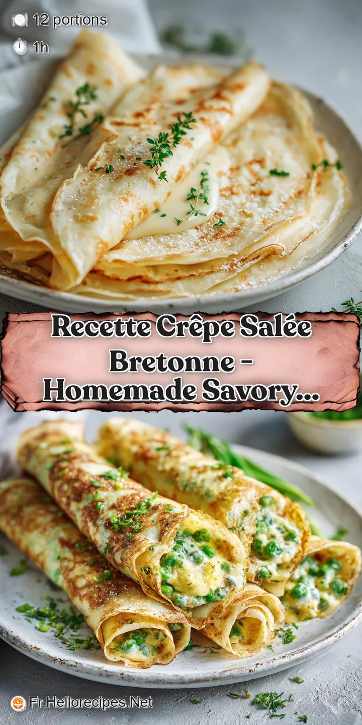 Close-up of a warm, savory cr&ecirc;pe with crispy edges, revealing a glimpse of the delectable filling inside, hinting at a del...