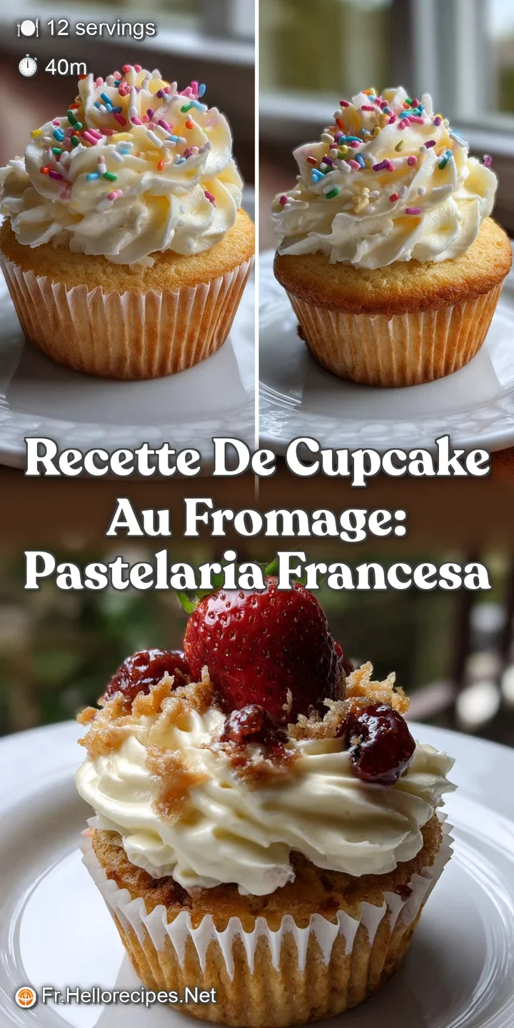 Recette de Cupcake au Fromage: Pastelaria Francesa