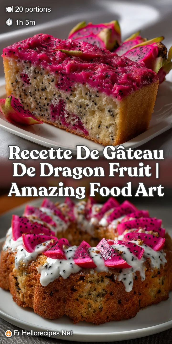 Recette De G&acirc;teau De Dragon Fruit | Amazing Food Art