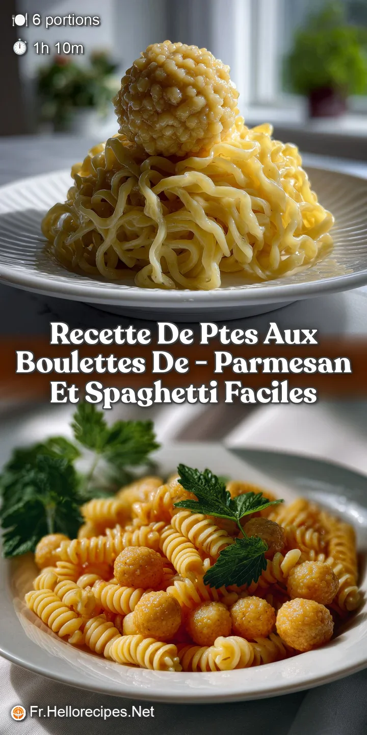 Recette de Ptes Aux Boulettes de - Parmesan et Spaghetti Faciles