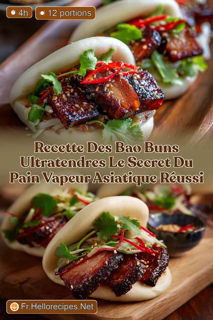 Recette des Bao Buns ultratendres Le secret du pain vapeur asiatique r&eacute;ussi