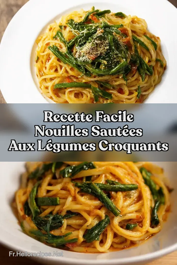 Recette Facile Nouilles Saut&eacute;es Aux L&eacute;gumes Croquants