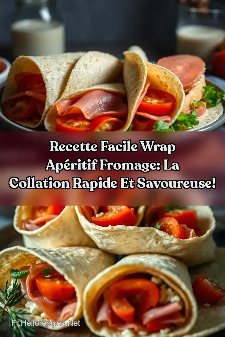 Recette Facile Wrap Apéritif Fromage: La collation rapide et savoureuse! : ÉPINGLER POUR PLUS TARD Recette Facile Wrap Apéritif Fromage: La collation rapide et savoureuse!