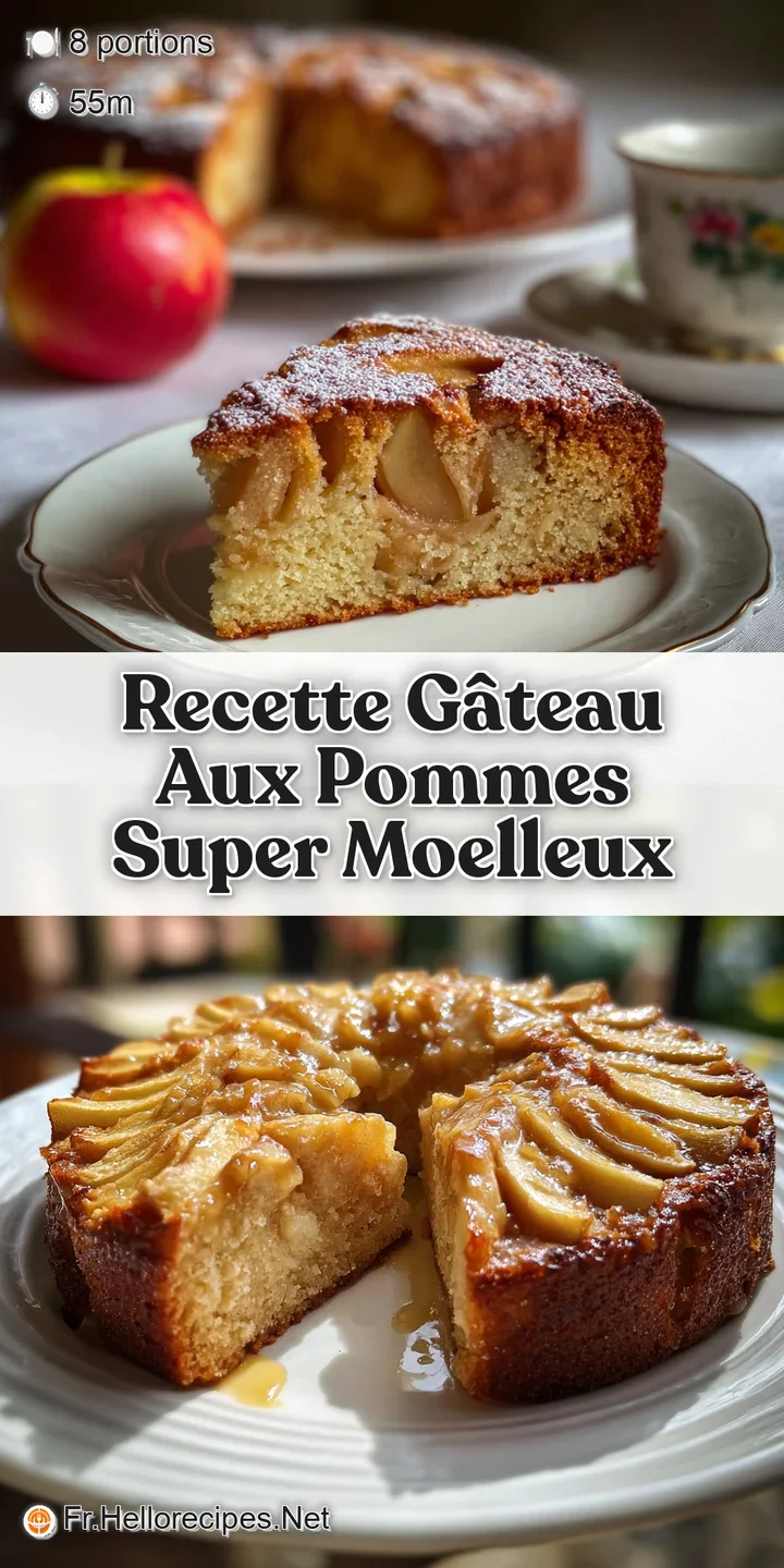 Close-up reveals tender apple slices nestled in a perfectly moist cake. Delicate golden crust, tempting texture. A comfort...