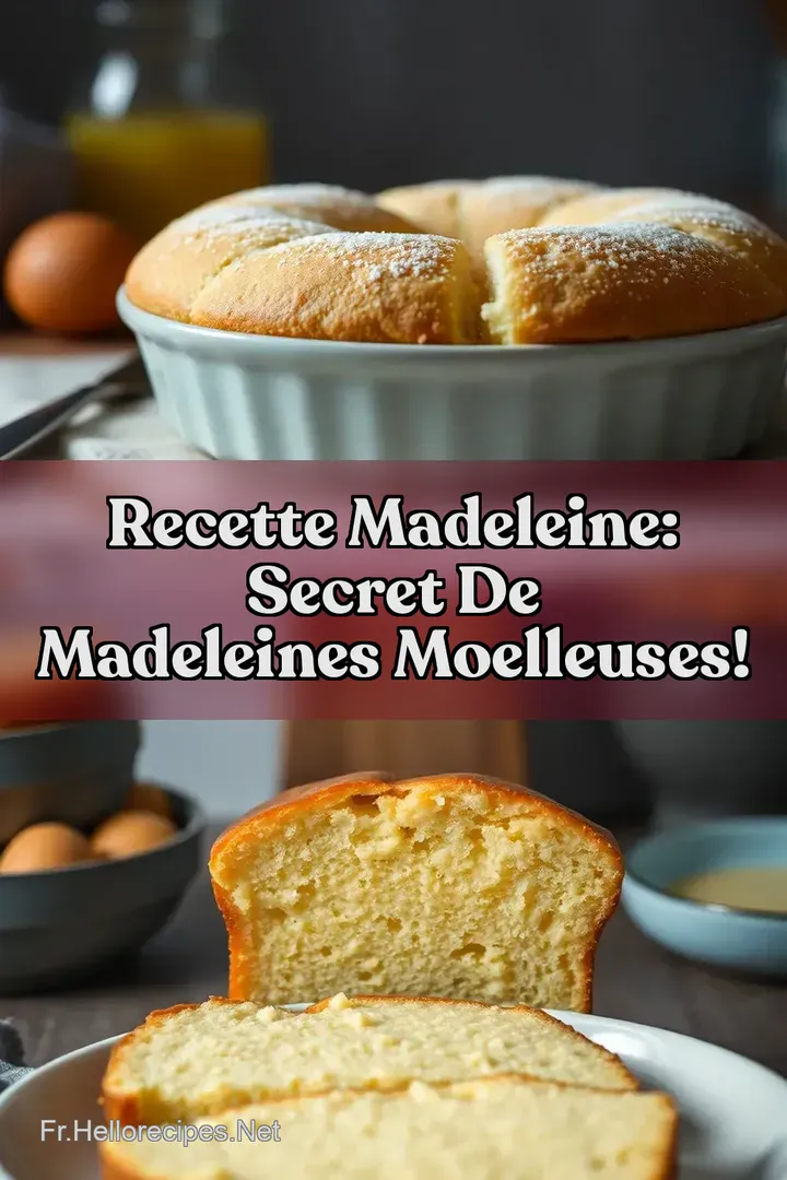 Recette Madeleine: Secret de Madeleines Moelleuses!