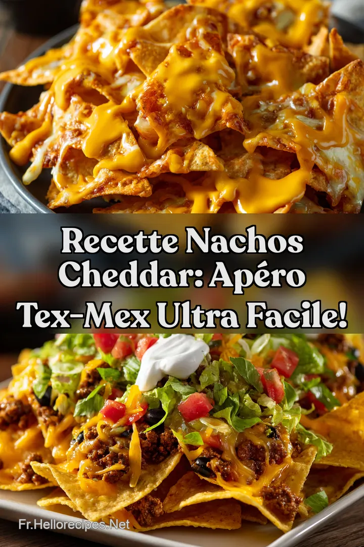 Recette Nachos Cheddar: Apéro Tex-Mex Ultra Facile! : ÉPINGLER POUR PLUS TARD Recette Nachos Cheddar: Apéro Tex-Mex Ultra Facile!