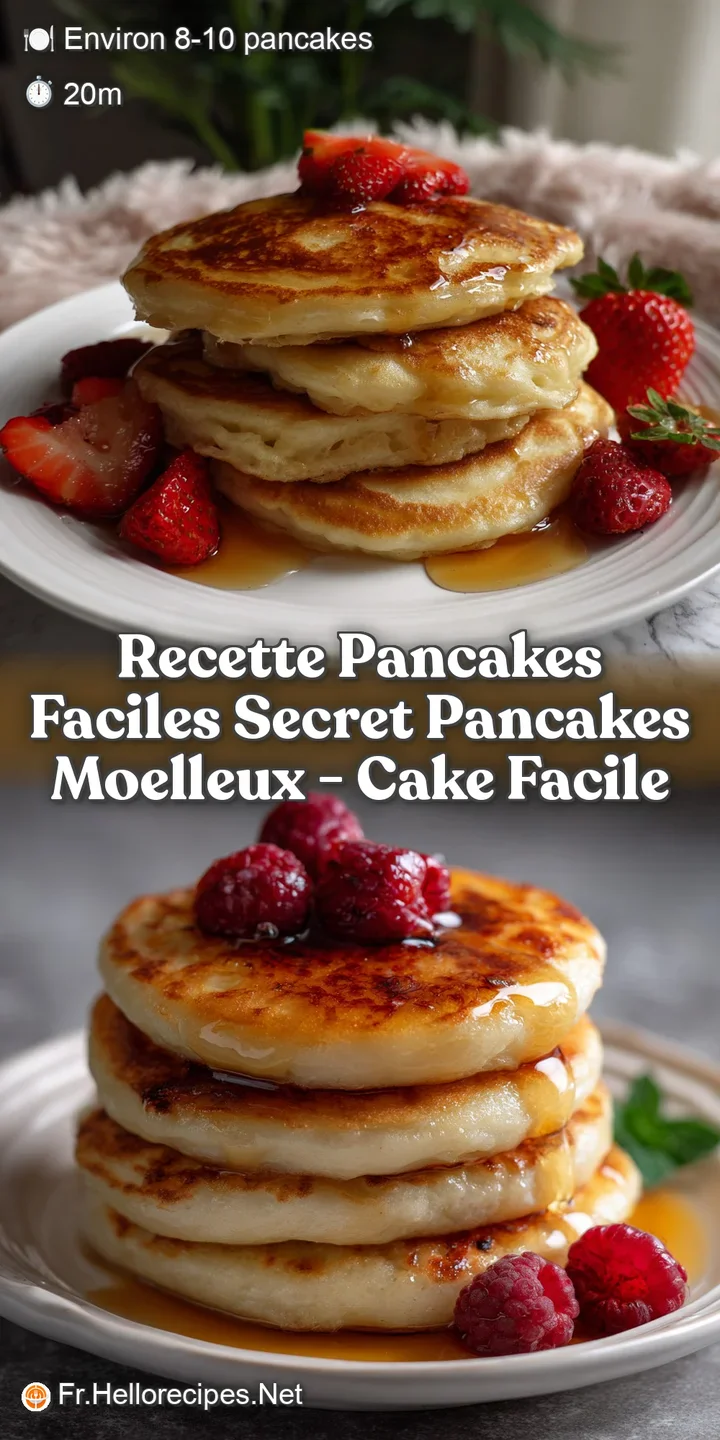 Recette Pancakes Faciles Secret Pancakes Moelleux - Cake Facile