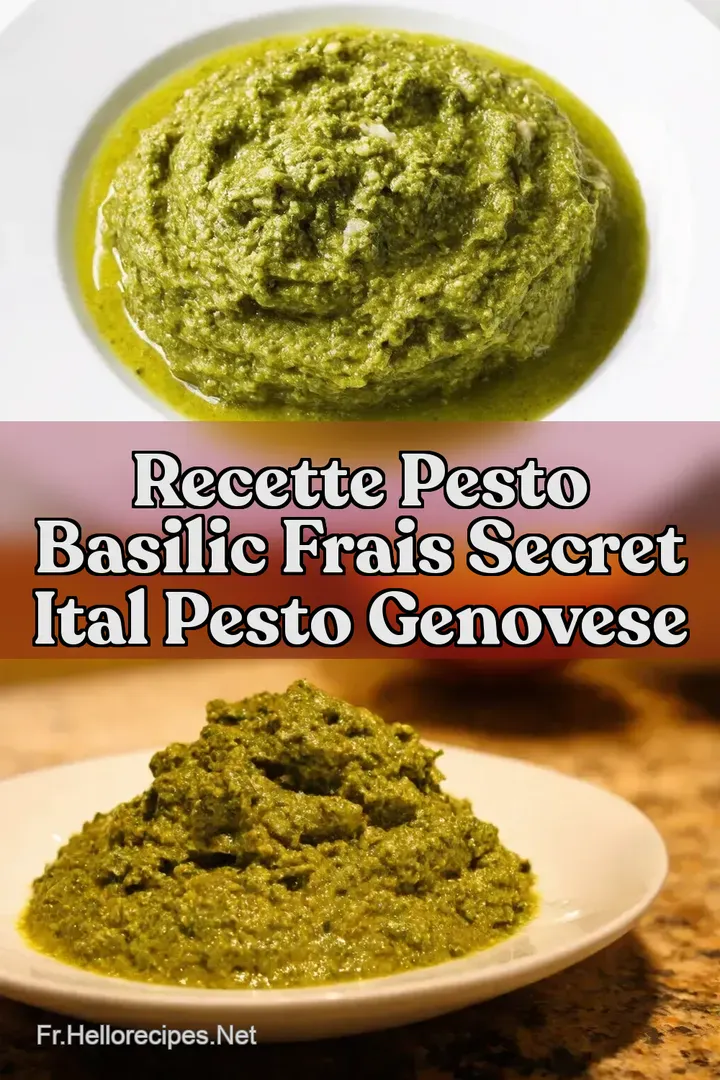 Recette Pesto Basilic Frais Secret Ital Pesto Genovese