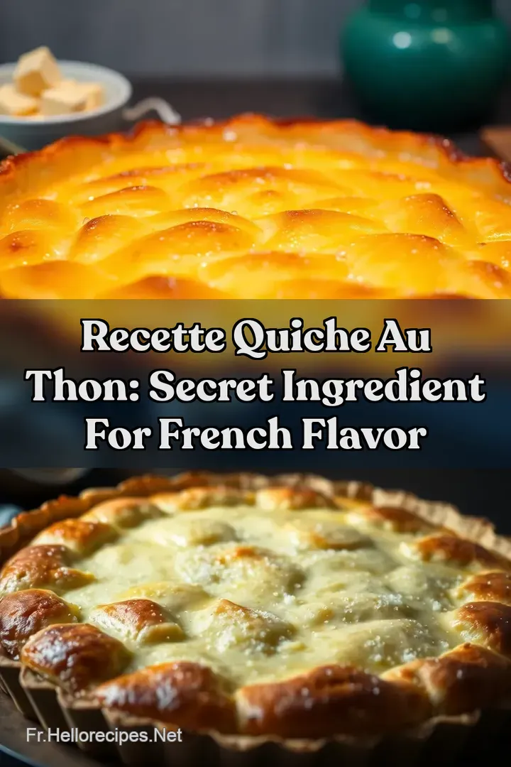 Recette Quiche Au Thon: Secret Ingredient for French Flavor