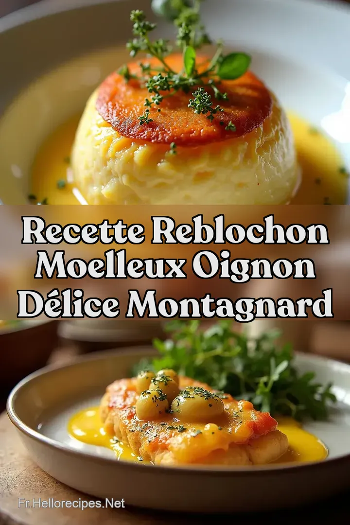 Recette Reblochon Moelleux Oignon D&eacute;lice Montagnard