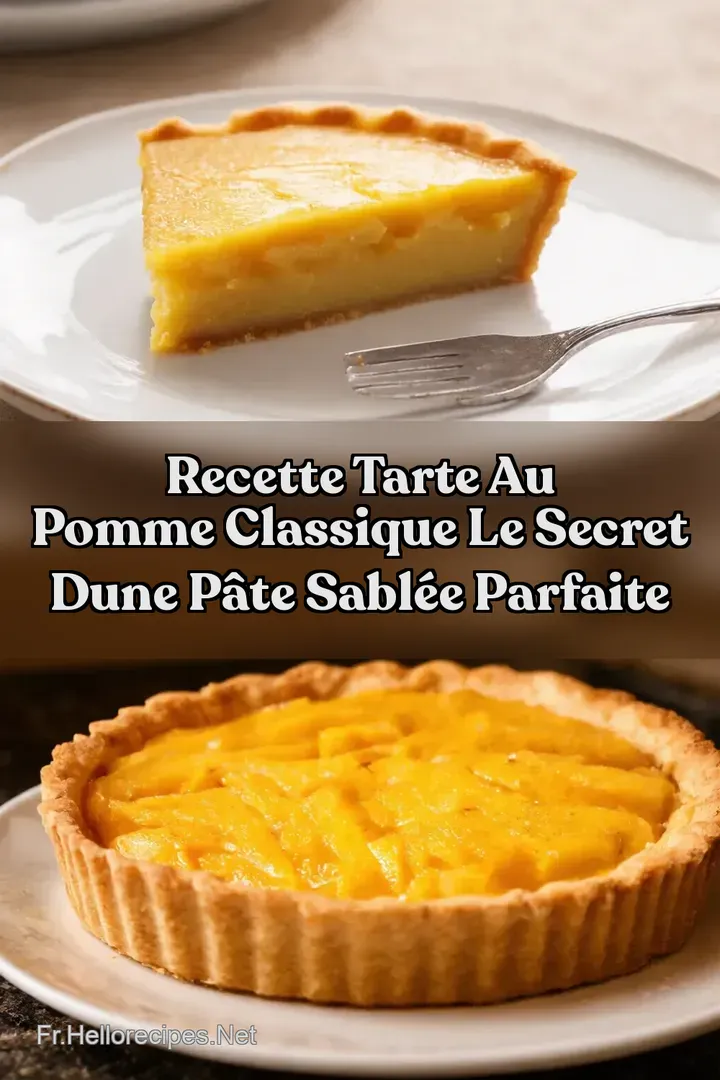 Recette Tarte au Pomme Classique Le Secret dune Pâte Sablée Parfaite