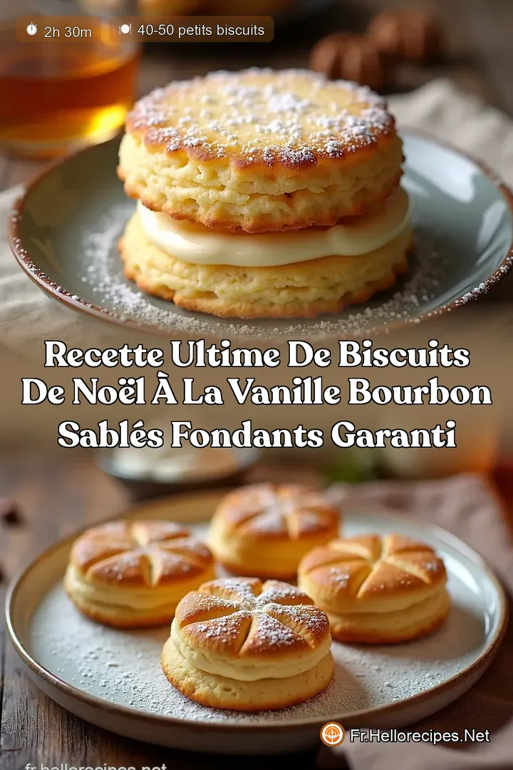 Recette ULTIME de Biscuits de Noël à la Vanille Bourbon Sablés Fondants Garanti