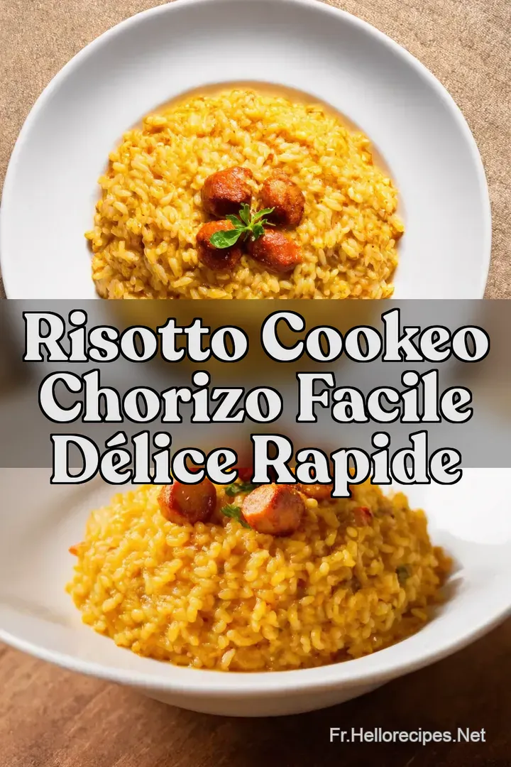 Risotto Cookeo Chorizo Facile D&eacute;lice Rapide