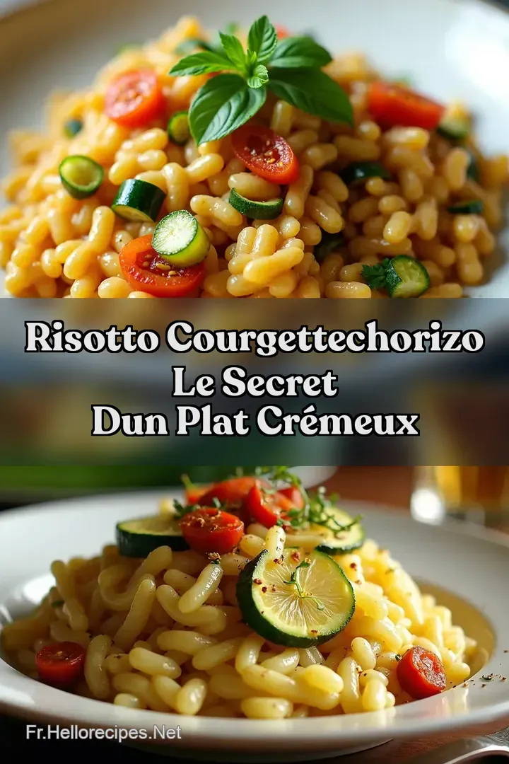 Risotto CourgetteChorizo Le Secret dun Plat Cr&eacute;meux