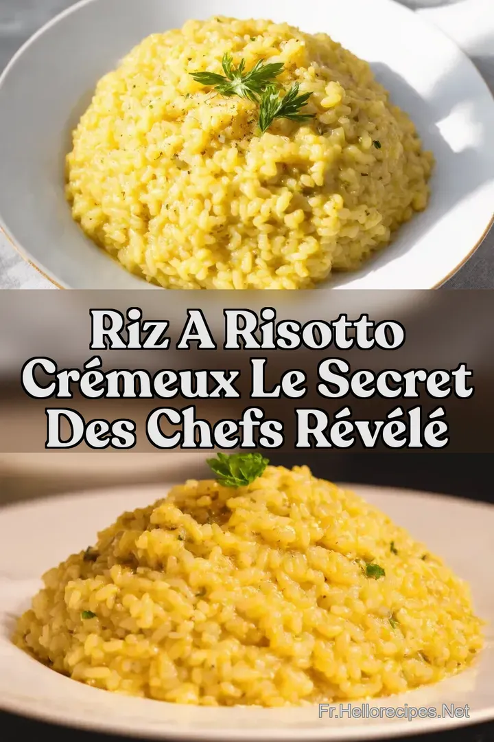 Riz a Risotto Cr&eacute;meux Le Secret des Chefs R&eacute;v&eacute;l&eacute;