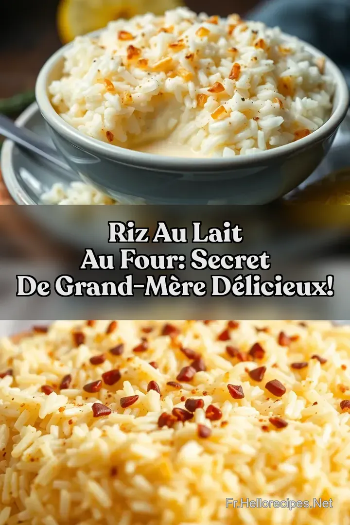 Riz au Lait Au Four: Secret de Grand-Mère Délicieux! : ÉPINGLER POUR PLUS TARD Riz au Lait Au Four: Secret de Grand-Mère Délicieux!
