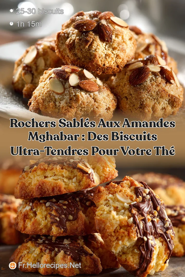 Rochers Sabl&eacute;s aux Amandes Mghabar : Des biscuits ultra-tendres pour votre th&eacute;