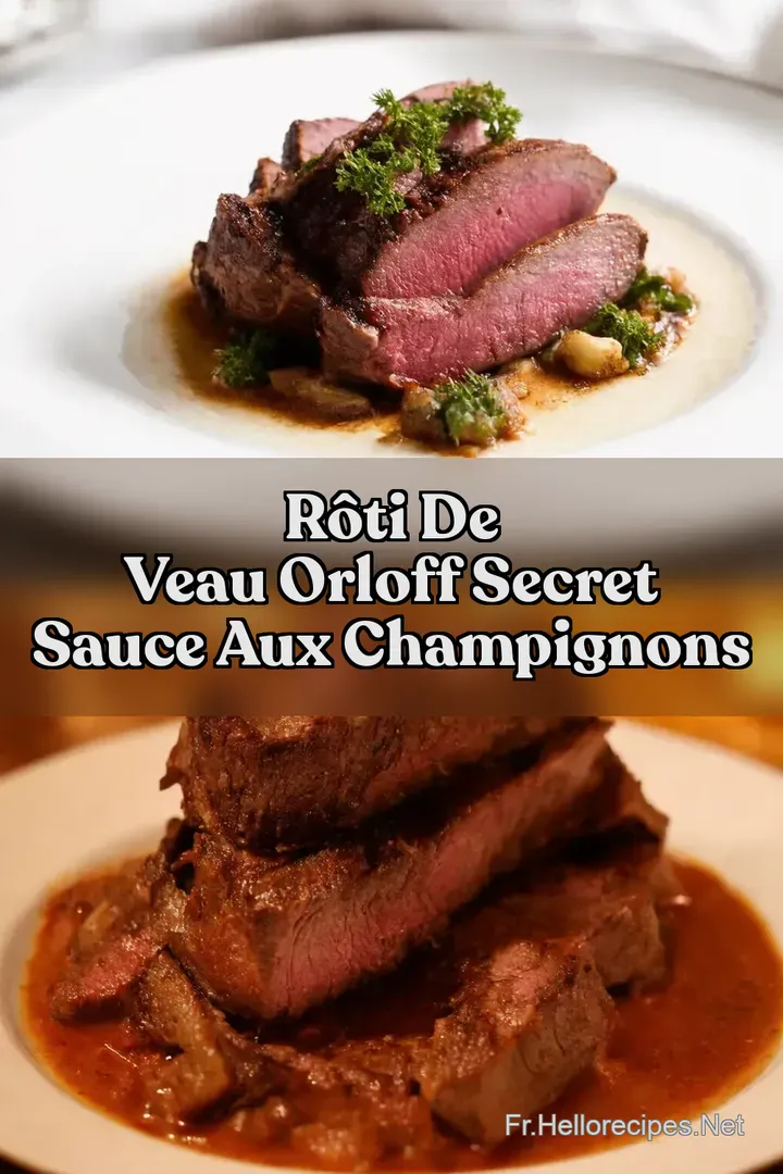 Rôti de Veau Orloff Secret Sauce aux Champignons : ÉPINGLER POUR PLUS TARD Rôti de Veau Orloff Secret Sauce aux Champignons