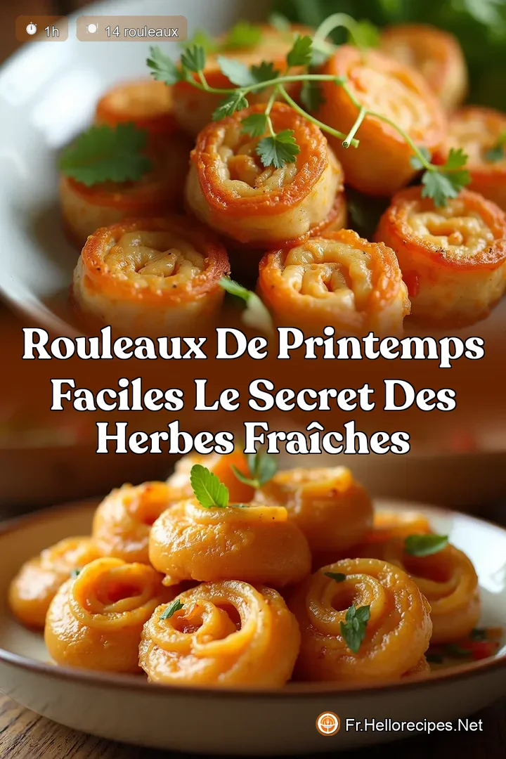 Rouleaux de Printemps Faciles Le Secret des Herbes Fraîches