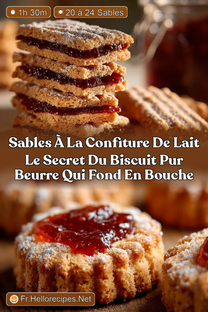Sables &agrave; la confiture de lait Le secret du biscuit pur beurre qui fond en bouche
