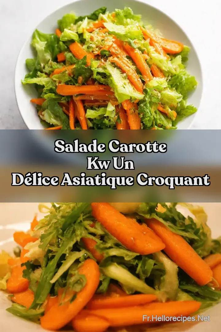Salade Carotte kw Un D&eacute;lice Asiatique Croquant