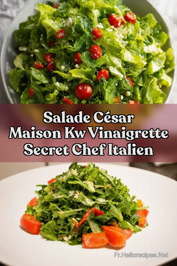 Salade C&eacute;sar Maison kw Vinaigrette Secret Chef Italien