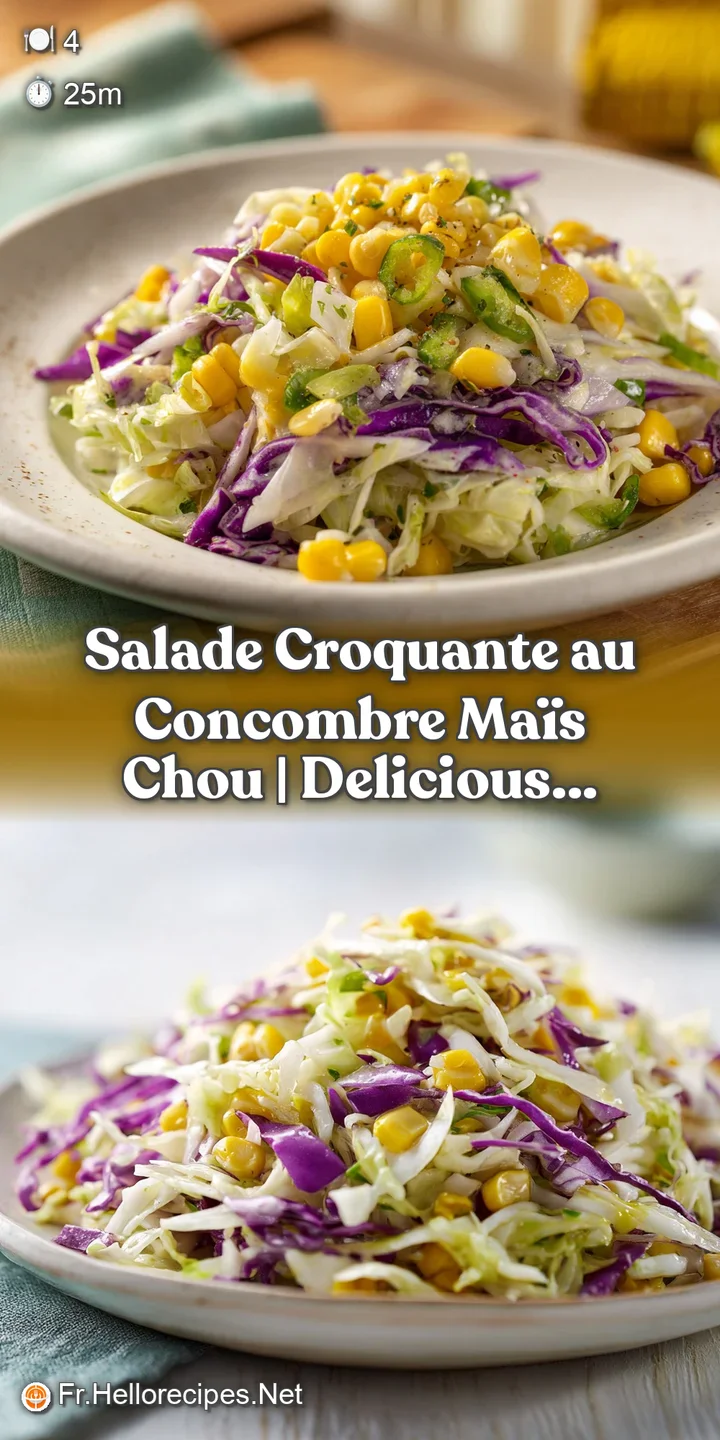 Close-up of glistening corn kernels and dew-kissed cucumber slices, showcasing the salad's refreshing crunch.