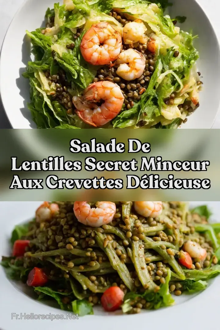 Salade de Lentilles Secret Minceur aux Crevettes D&eacute;licieuse