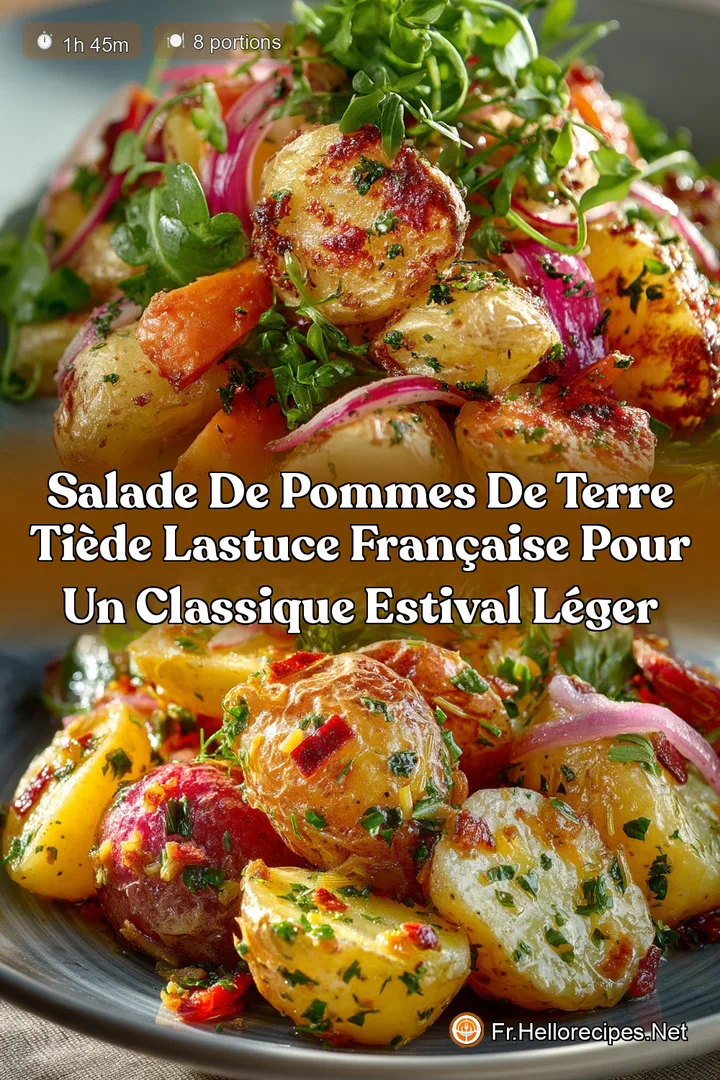 Salade de Pommes de Terre Tiède Lastuce française pour un classique estival léger