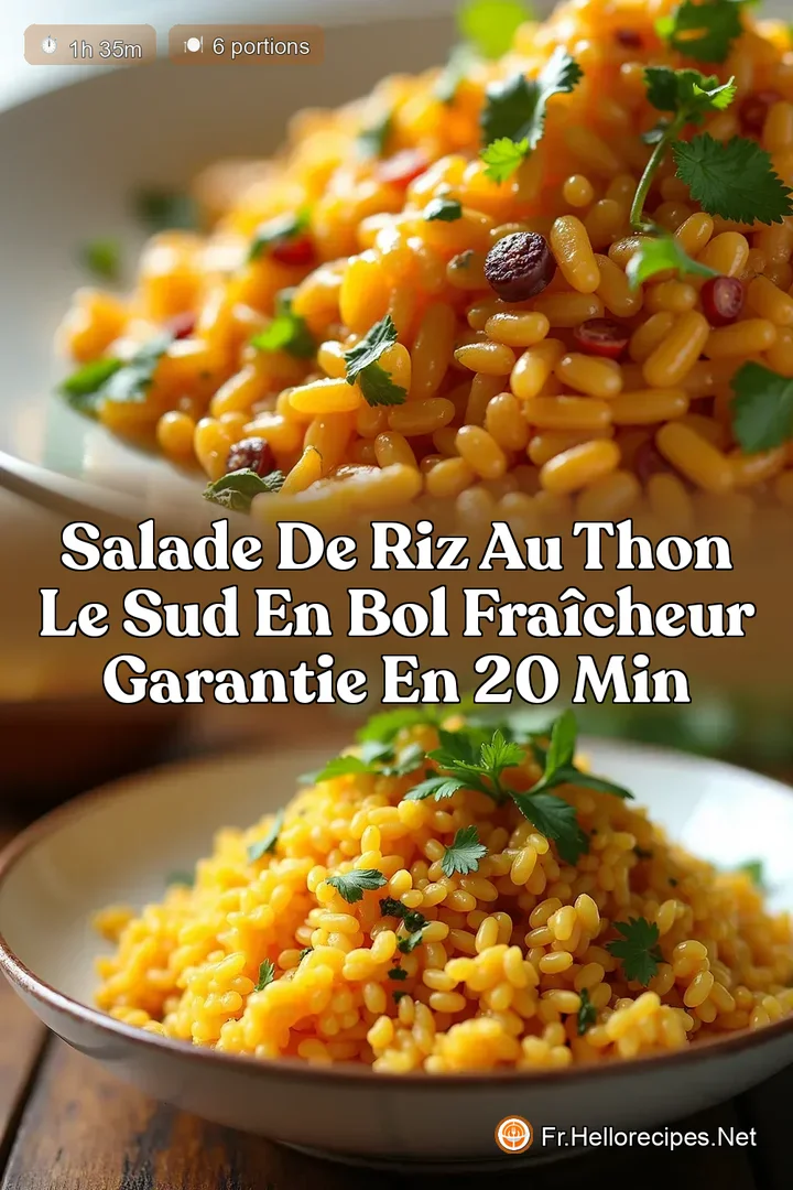 Salade de Riz au Thon Le Sud en Bol Fraîcheur Garantie en 20 Min