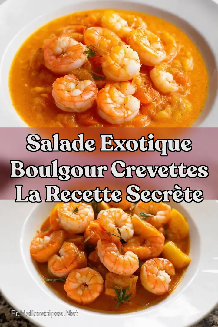 Salade Exotique Boulgour Crevettes La Recette Secr&egrave;te