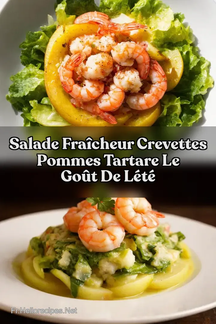 Salade Fra&icirc;cheur Crevettes Pommes Tartare le Go&ucirc;t de l&Eacute;t&eacute;
