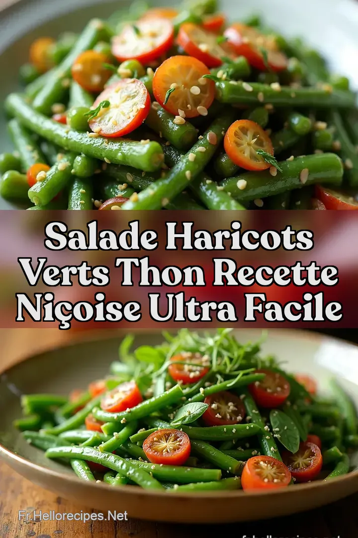 Salade Haricots Verts Thon Recette Ni&ccedil;oise Ultra Facile