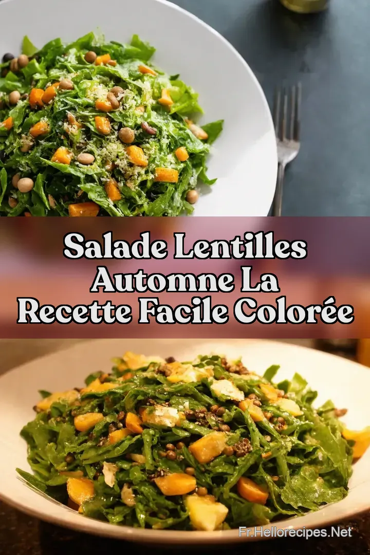 Salade Lentilles Automne La Recette Facile Color&eacute;e