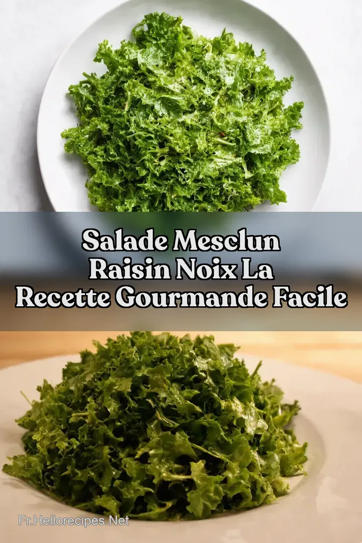 Salade Mesclun Raisin Noix La Recette Gourmande Facile