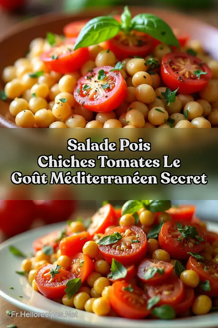 Salade Pois Chiches Tomates Le Go&ucirc;t M&eacute;diterran&eacute;en Secret
