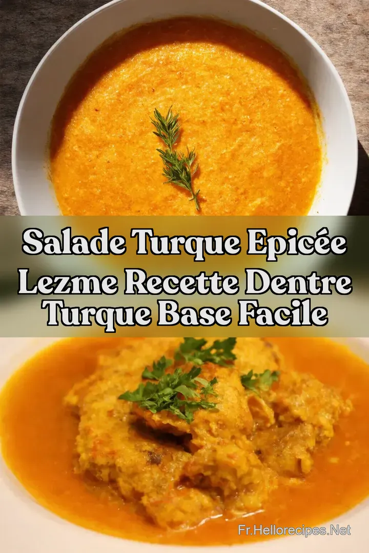 Salade Turque Epic&eacute;e LEzme Recette dentre turque base Facile