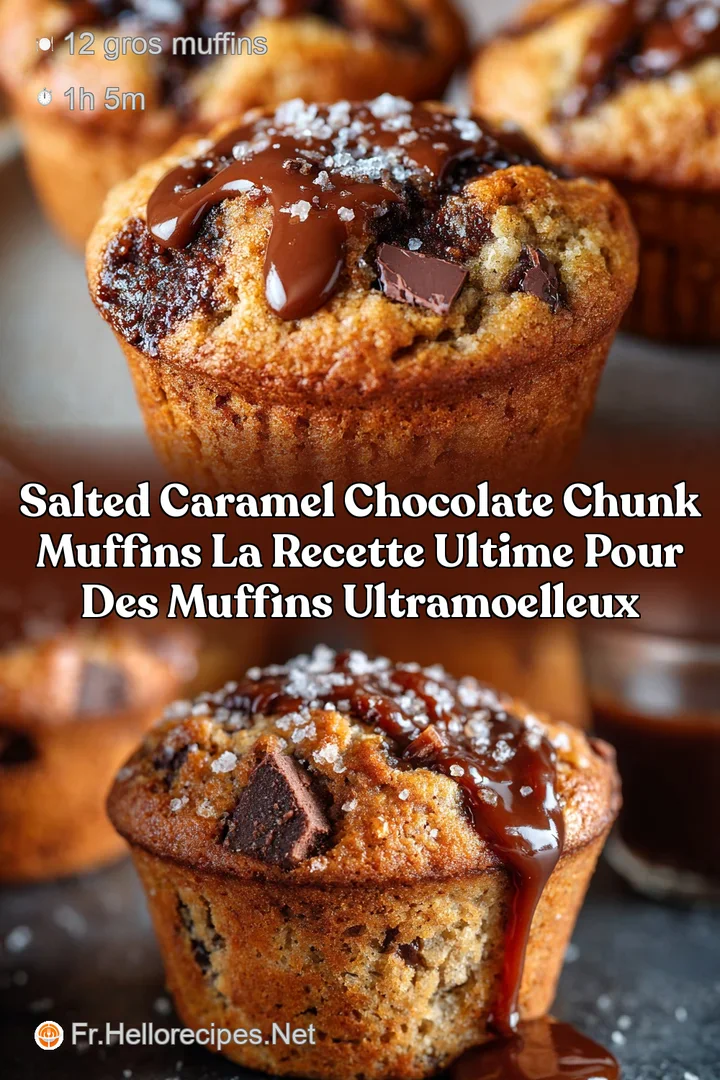 Salted Caramel Chocolate Chunk Muffins La recette ultime pour des muffins ultramoelleux