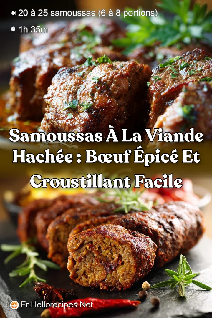 Samoussas &agrave; la viande hach&eacute;e : B&oelig;uf &Eacute;pic&eacute; et Croustillant Facile