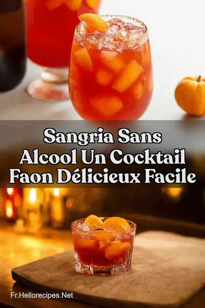 Sangria sans alcool Un cocktail faon d&eacute;licieux facile