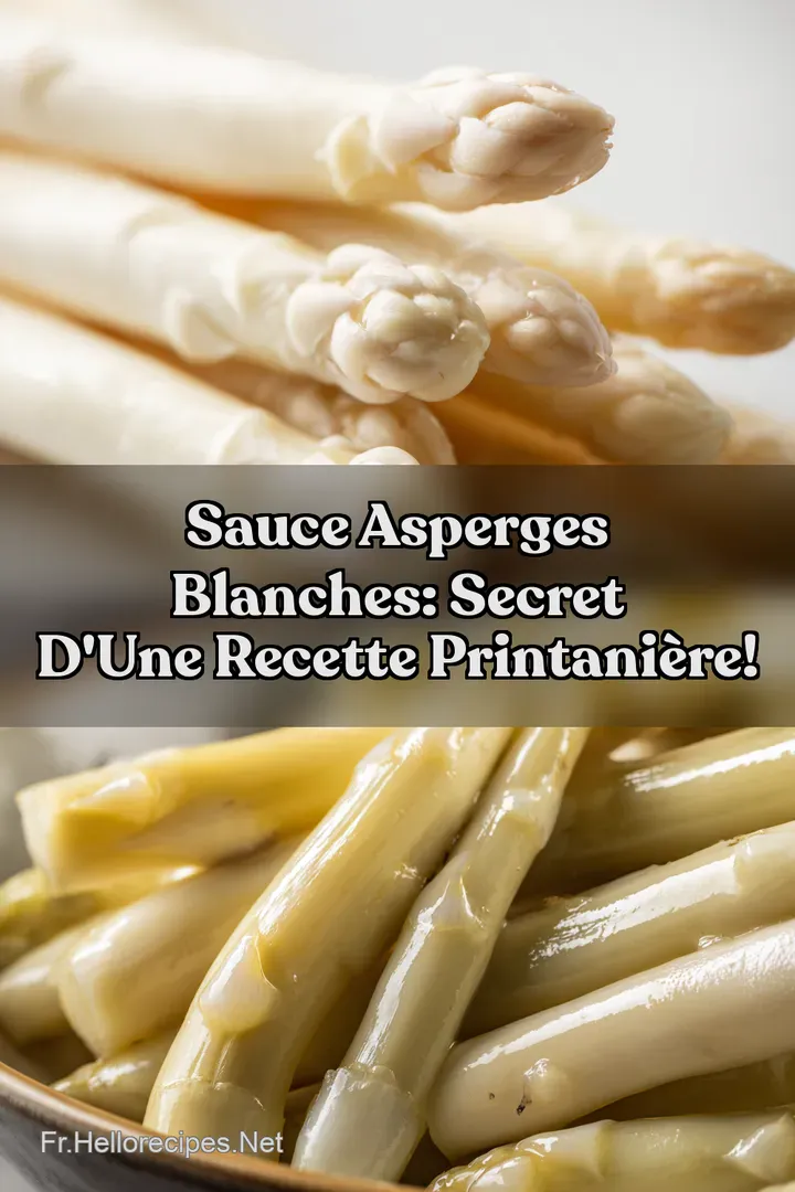 Sauce Asperges Blanches: Secret d' une Recette Printanière! : ÉPINGLER POUR PLUS TARD Sauce Asperges Blanches: Secret d' une Recette Printanière!