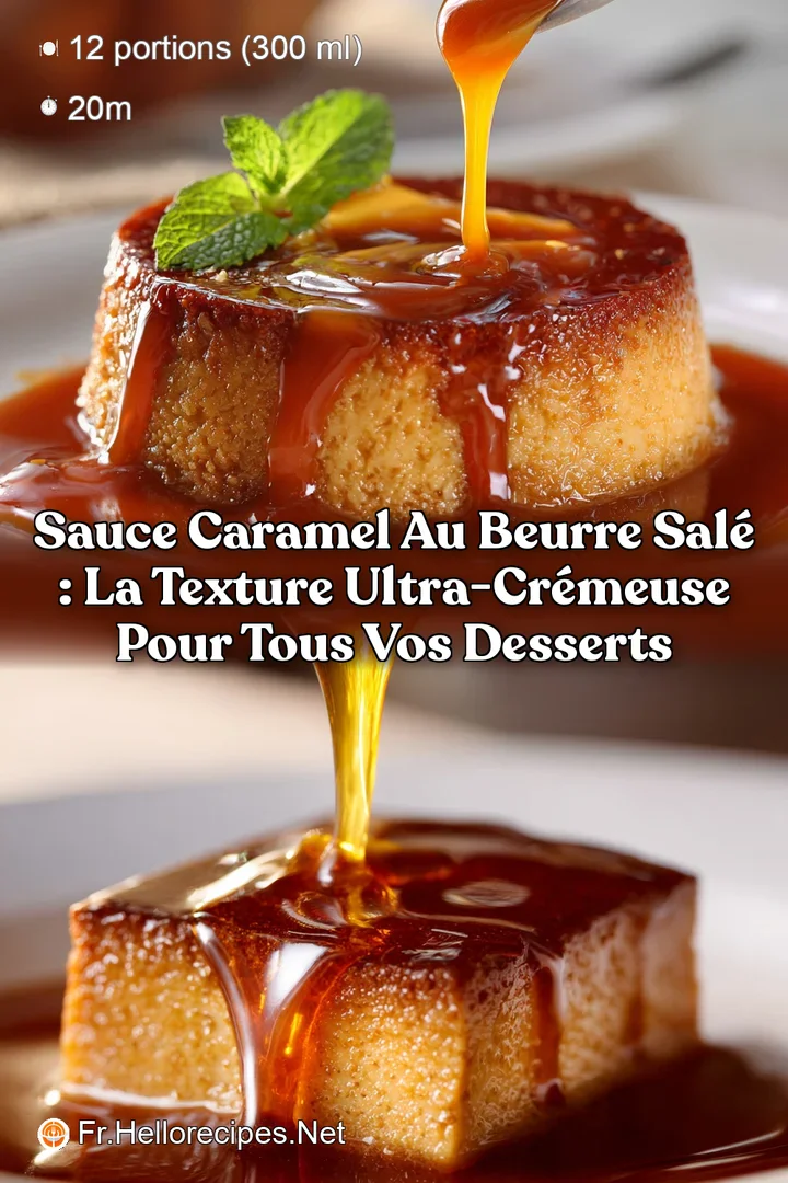 Sauce caramel au beurre sal&eacute; : La texture ultra-cr&eacute;meuse pour tous vos desserts