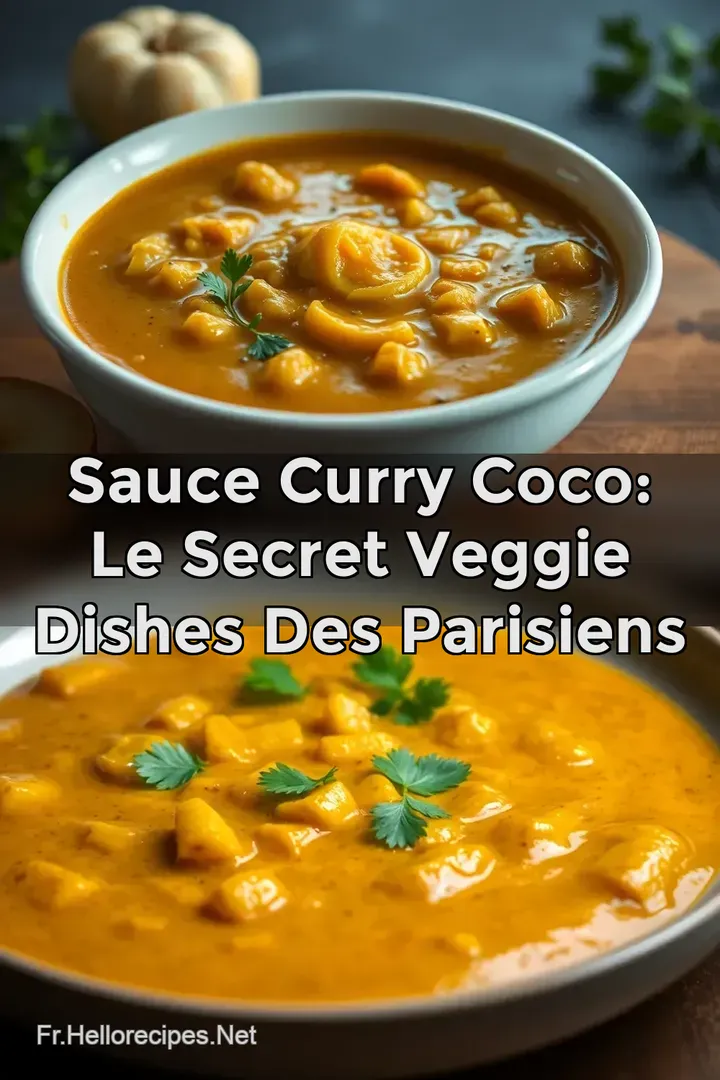 Sauce Curry Coco: Le Secret Veggie Dishes des Parisiens : ÉPINGLER POUR PLUS TARD Sauce Curry Coco: Le Secret Veggie Dishes des Parisiens