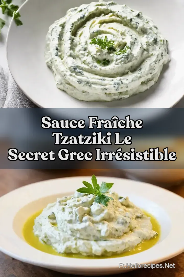 Sauce Fra&icirc;che Tzatziki Le Secret Grec Irr&eacute;sistible