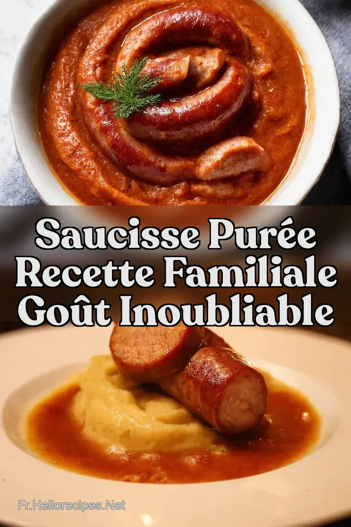 Saucisse Pur&eacute;e Recette Familiale Go&ucirc;t Inoubliable