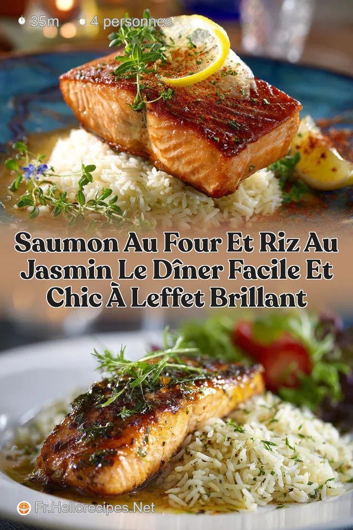 Saumon au Four et Riz au Jasmin Le d&icirc;ner Facile et Chic &agrave; leffet Brillant
