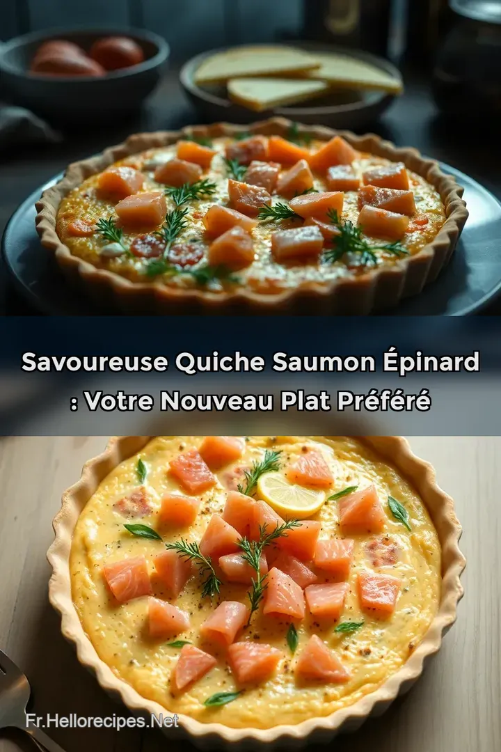 Savoureuse Quiche Saumon Épinard : Votre Nouveau Plat Préféré : ÉPINGLER POUR PLUS TARD Savoureuse Quiche Saumon Épinard : Votre Nouveau Plat Préféré